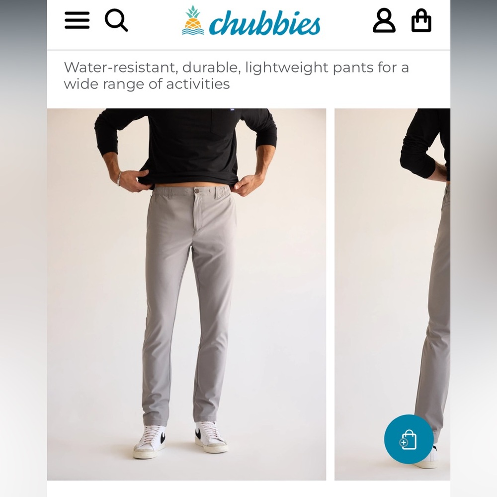 Chubbies every wear pants xl